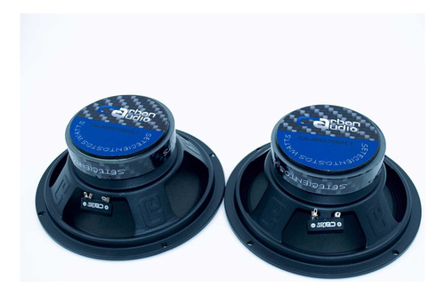 Bocina tipo Carbon Audio CA-MR07080ET para carro/camioneta color negro de 4Ω 8" x 8" x 8 " x 2 unidades