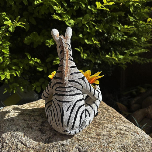 Resina Ponto De Flores Zebra Plantador Interno De Quarto De
