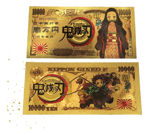 Billete Dorado Colección Demon Slayer