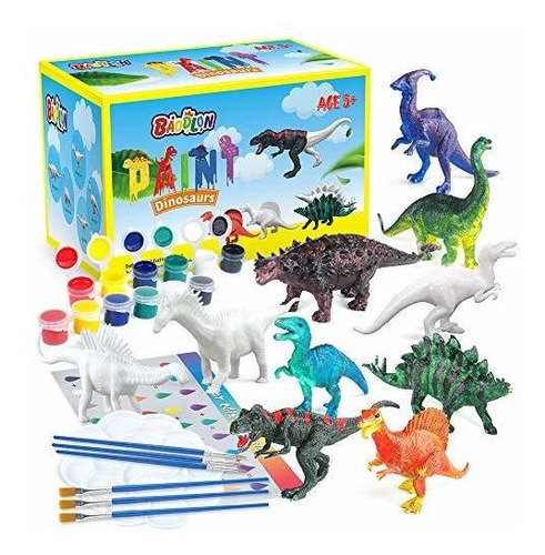 Juego De Manualidades Para Niños, Kit De Pintura Dinosaurios
