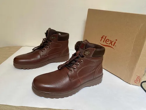 Zapatos Flexi Hombre Botines Cafes Flexi Botas Flexi De Montaña Y