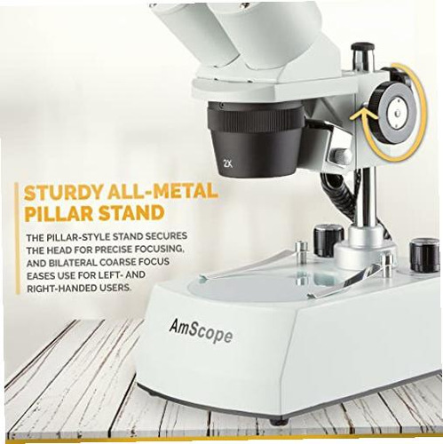 Amscope Se306r-pz Microscopio Binocular Estéreo Led