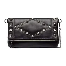 Comprar Prune Cartera Bandolera Sobre Cuero Vaca Con Tachas