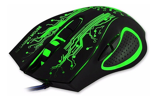 Mouse Gamer Ergonômico Modelo X9 2400 Dpi Com Leds 6 Botões