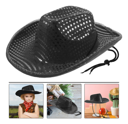 Gorro De Vaquera De Fiesta De Estilo Vintage Con Purpurina L