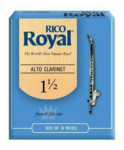 Set De 10 Cañas Para Clarinete Alto Fuerza 1.5 Rico Royal