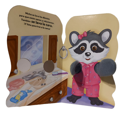 Libro Marioneta De Animales Cuentos Infantiles Niños 3 Años+