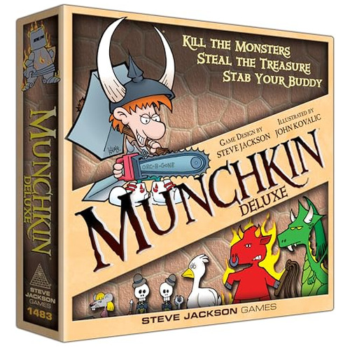 Munchkin Deluxe Board Game (base Game), Family Board &amp; C