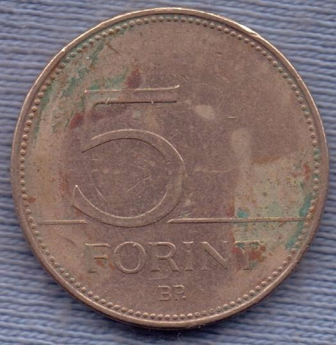 Imagen 2 de 2 de Hungria 5 Forint 1997 * Garza *