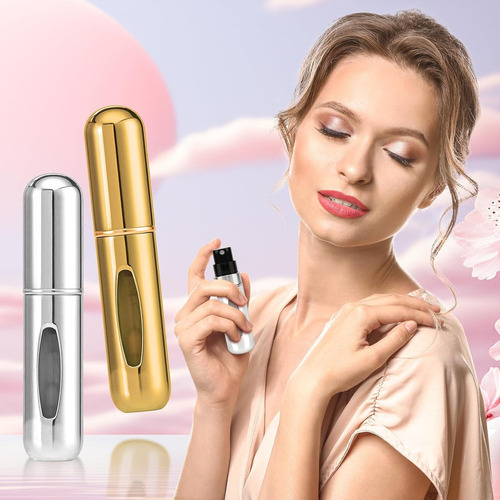 12 Mini Atomizador Recargable Perfume Capsular Frasco Viajar
