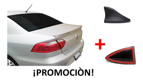 Spoiler Cajuela Gol Sedan 2009-2017+ Antena Decorativa