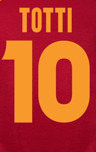 Estampado Nombre Numero 10 Totti 99/2000 Roma (no Camiseta) 