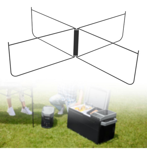 Stand De Refrigerador Plegable Versátil Negro Recto