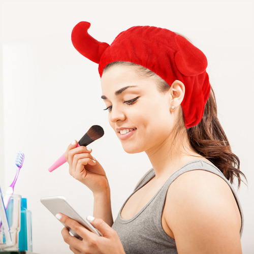 2 Diademas Elásticas A La Moda, Diademas De Maquillaje Para