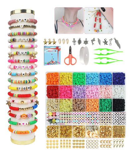 Kit De Abalorios De Pulsera Para Bricolaje Ensamblado En C