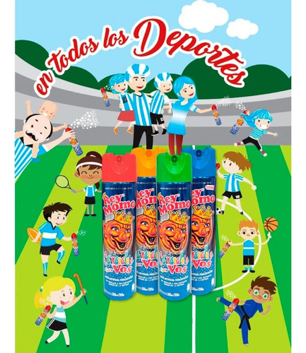 Imagen 4 de 10 de Nieve Espuma Rey Momo - Carnaval X 12 U - Lollipop