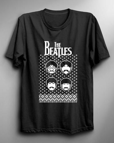 Polera De The Beatles Tipo Bordado