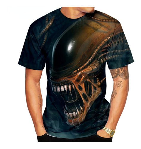 Camiseta Con Estampado 3d De La Película De Terror De Cienci