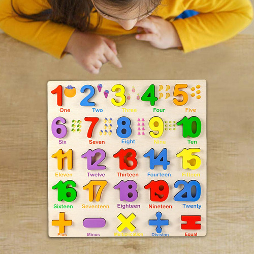 Puzzle De Madera Aprendizaje De Rompecabezas De Números