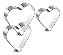 Comprar Juego De 3 Cortadores De Galletas Forma Corazón