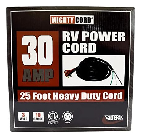 Valterra Cord Aend Rv Power Cord 25, Un Extremo Para Cablead