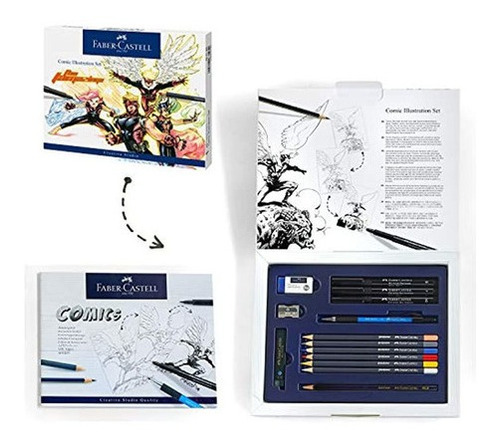 Conjunto De Ilustraciones De Comics Faber-castell - Kit De