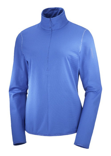 Poleron Mujer Outrack Half Zip Azul Salomon