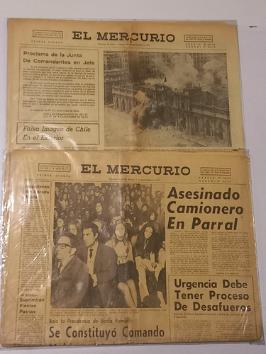 Periódicos 50 Años Del Golpe Militar 1973.