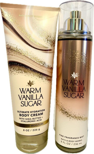 Warm Vanilla Sugar Duo Bath & Body Works 100 % Original