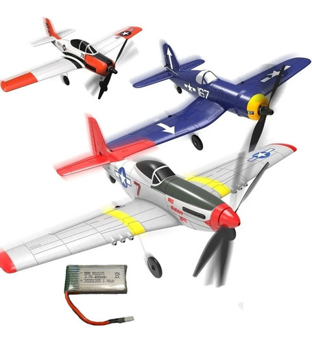 Imagen 2 de 4 de Batería 3.7v 400mah Aviones Rc Volantex Mini Warbirds Series