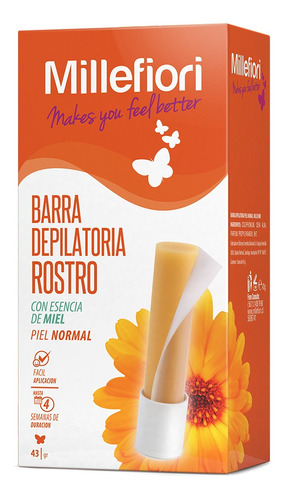 Barra Depilatoria Millefiori Rostro 43gr 