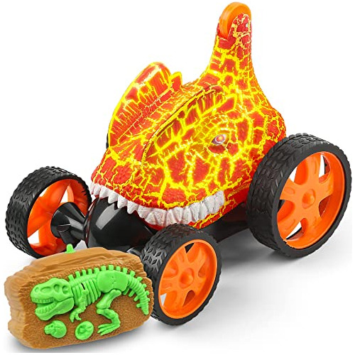 Juguetes De Dinosaurios Coche De Acrobacias Rc Niños, ...