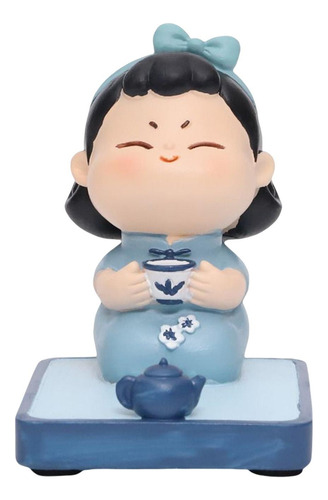 Soporte Para Teléfono Celular, Mini Estatua De Té