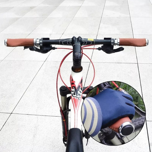 . 1 Par De Puños De Bicicleta Antideslizantes Largos Y