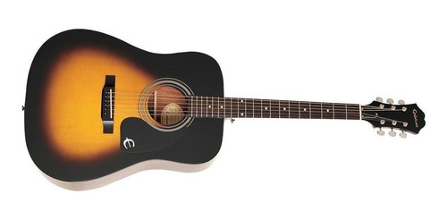 Imagen 2 de 3 de Guitarra acústica Epiphone DR-100 para diestros vintage sunburst brillante