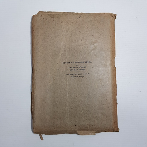 Antiguo Mapa Ferrocarril Argentimo 1922 Weber Mag 62099 (Usado)