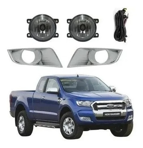 Faros Niebla Ford Ranger 2017 2018 2019 Kit Calidad Original