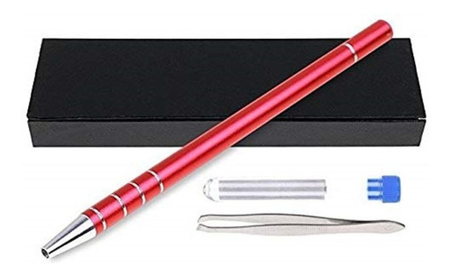 Razor Pen Con Punta Lápiz Dibujos Para Pelo Peluquería - Roj
