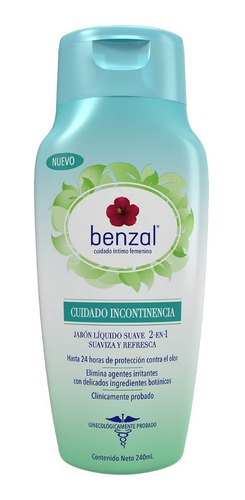 Benzal Wash Shampoo Íntimo 2 En 1 Cuidado Incontinencia