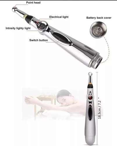 Pluma Acupuntura Electroestimulación Estrés Tensión Muscular