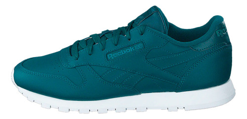 Tenis Reebok Classic Cl Lthr Hertea Piel Turquesa Ef3033