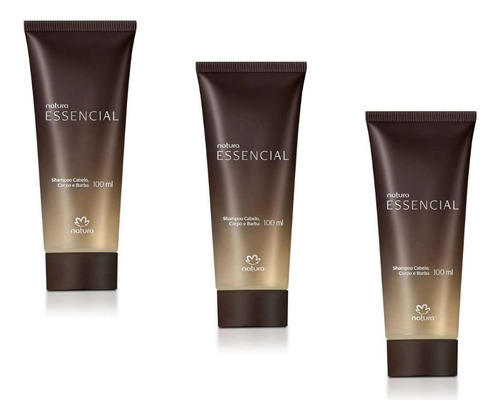 Shampoo Cabelo, Corpo E Barba Natura Essencial Tradicional