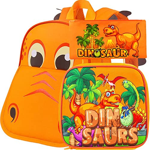 3pcs Toddler Backpack And Lunch Box For Boys, 12  Sz8fe