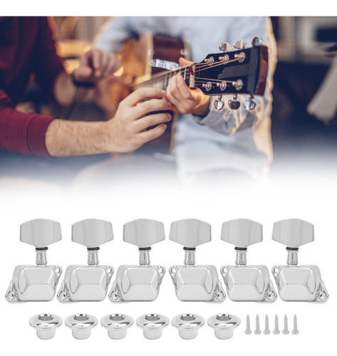 Tecla De Afinación De Cuerdas Para Guitarra Semicerrojada, 3
