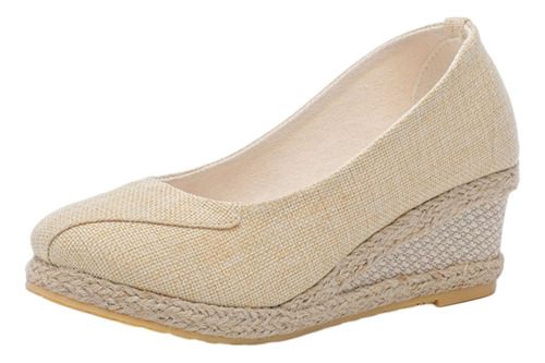 A Zapatos Transpirables Con Punta Cerrada Con Cuñas Y