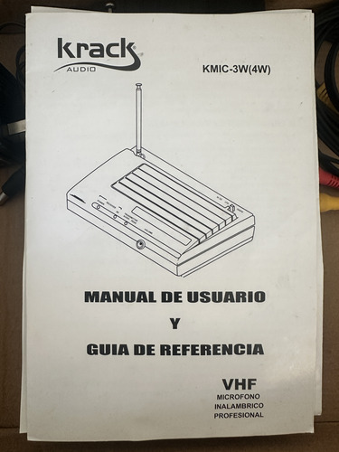 Micrófono Inalámbrico Profesional Krack Audio (Usado)
