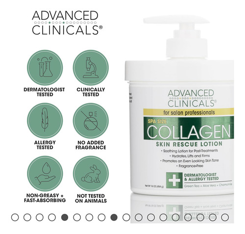 Advanced Clinicals Crema De Colágeno + Suero Facial Hinchado