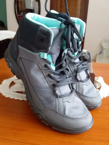 Botines Quechua. Mujer. Tallas 38 A La 41. Gris.