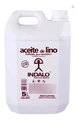 Aceite De Lino Maderas Doble Cocido 5 Lt +pinceleta+5 Lijas