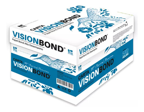 Papel Cortado Vision Oficio Bond 75grs C/5000 /v